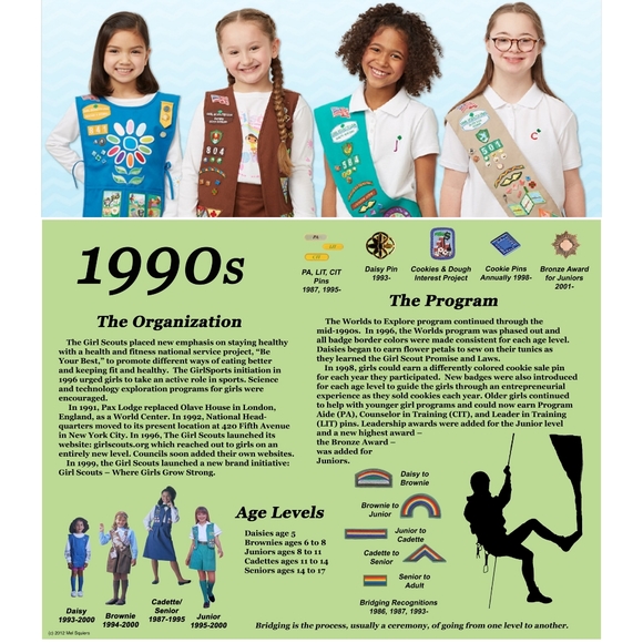 Vintage 90s Brownie Girl Scout Camp Scherman Try-Its Lim Ed Retired Patch Badge - Picture 4 of 15